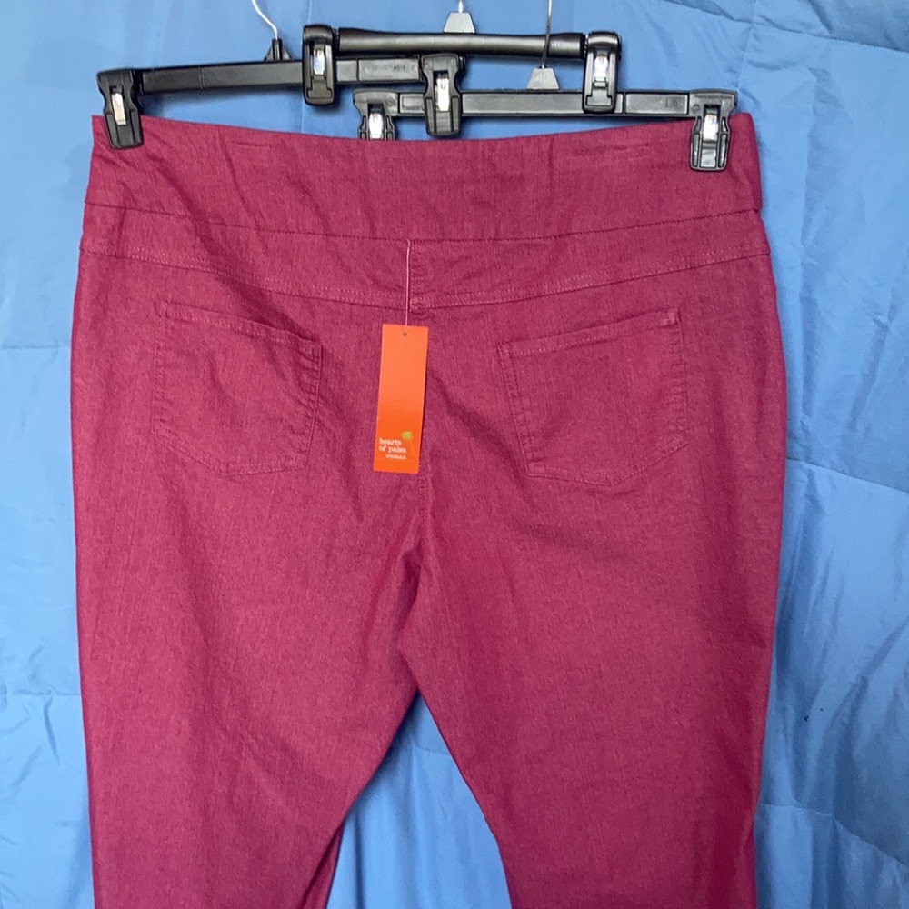 Hearts of Palm pant berry pull on pant size 22W - Picture 14 of 17